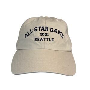All Star Game 2001 Seattle Khaki hat OSFA adjustable cap twins enterprise y2k